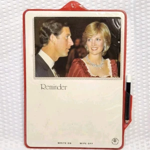 Bacheca memo vintage commemorativa principessa Diana principe Carlo riutilizzabile - Foto 1 di 7
