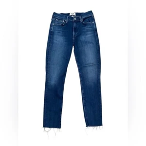 Jeans skinny alla caviglia Agolde Sophie orlo grezzo taglia 27 - Foto 1 di 8
