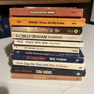 BILLY GRAHAM PAPERBACK LOT - Picture 1 of 12