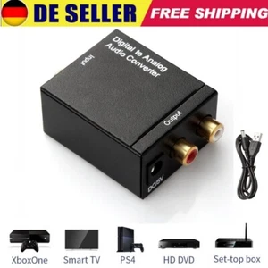 Digital zu Analog Audio Konverter Wandler Optisch Toslink Koaxial auf RCA DE - Bild 1 von 10