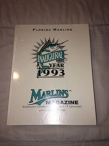 MIAMI FLORIDA MARLINS 1993 Baseball Sealed Opening Day Program & 1st 6 MINT LE - Picture 1 of 4