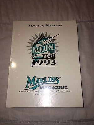 MIAMI FLORIDA MARLINS 1993 Baseball Sealed Opening Day Program & 1st 6 MINT LE - Image 1 of 4
