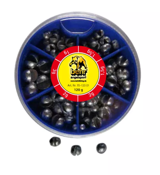 Klemmblei Angelblei Bleiverteiler Blei Schrotblei Angelzubehör Bleischrot 120g - Bild 1 von 1