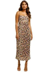 Charlie Holiday Chillie Floral Midi Slip Dress Cocktail Size 8 AU Preloved - Picture 1 of 7