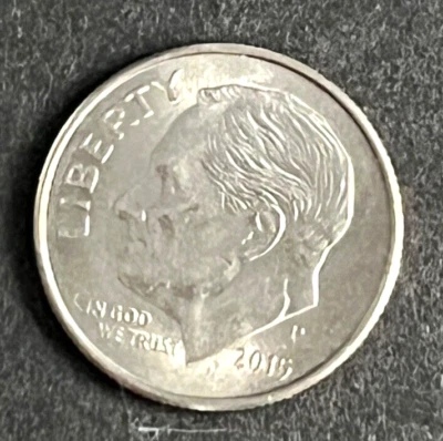 2015 P Roosevelt Dime Coin Error Doubling in "LIBERTY" - Image 1 of 3