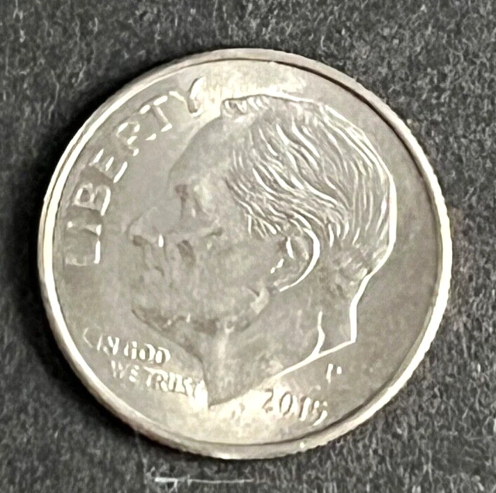 2015 P Roosevelt Dime Coin Error Doubling in "LIBERTY" - Image 1 of 3