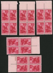 1956 3c US Postage Stamps Scott 1073 Benjamin Franklin 250th Anniversary Lot 20 - Picture 1 of 1