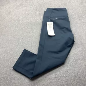 Columbia Leggings Womens Medium Capri Green Yoga Pants Logo - Picture 1 of 11