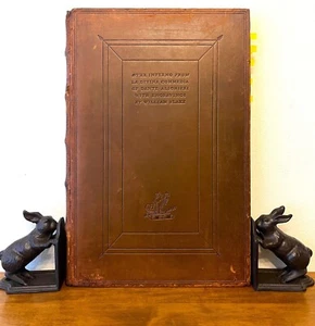 Dante's Inferno The Divine Comedy Dante 1931 WILLIAM BLAKE Leather Folio LTD ED! - Picture 1 of 12