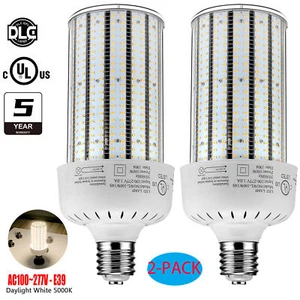 (2-Pack) 100W LED Corn Cob Bulb Light E39 Mogul Base 5000K for Garage Factory - Picture 1 of 10