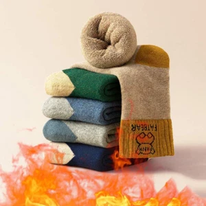 5 Pairs Kids Wool Sock Toddlers Boys Girls Child Warm Winter Thick Thermal 0-12T - Picture 1 of 22