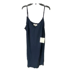 Bella Dahl Women's Size Large Frayed Cami Slip Dress Navy Blue Summer Casual NWT - Picture 1 of 5