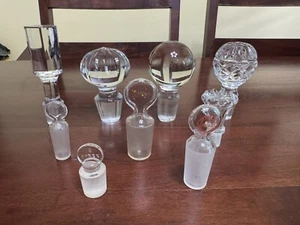 LOTTO 9 TAPPI BOTTIGLIA VINO - VETRO - PYREX - VETRO LABORATORIO 24/40 - Foto 1 di 12