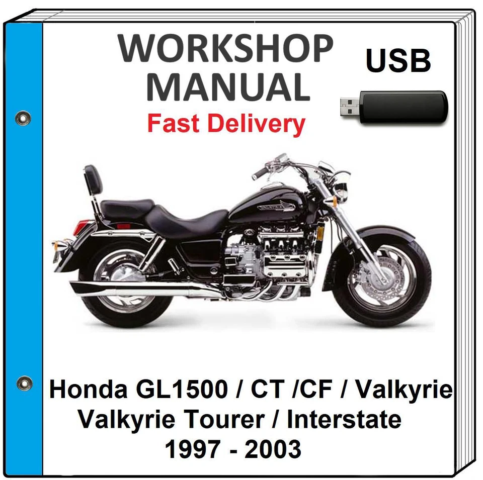 HONDA VALKYRIE 1500 GL1500 2000 2001 2002 2003 SERVIÇO OFICINA MANUAL USB - Imagem 1 de 1