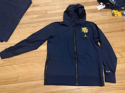 Air Jordan ELITE Marquette Team Issue Warm Up Hoodie Jacket Zip Up Men’s Size L Cover