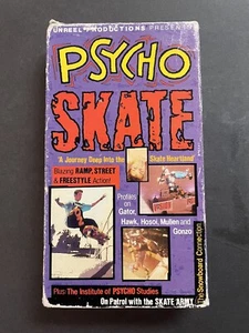 Psycho Skate VHS 1988 Unreel Productions Hosoi Hawk Skateboard Video - Imagen 1 de 10
