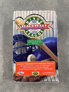 1992 Upper Deck Minor League Baseball Trading Card Wax Box 36 Packs Derek Jeter!