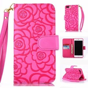 Luxury Flip Wallet Leather Women's Case for iPhone 15 Pro Max 14 13 12 11 8 7 - Picture 1 of 46