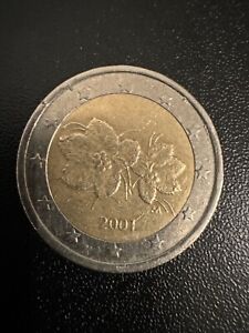 piece 2 euro finlande 2001 faute