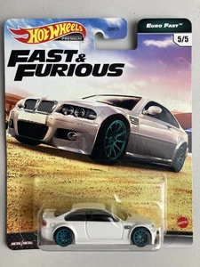 Hot wheels new on card Fast and Furious Euro Fast BMW M3 E46 on Real Riders - Picture 1 of 5