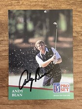 1991 Pro Set PGA Tour Golf #190 Andy Bean Autographed Card