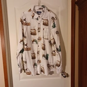 Vintage Chaps Ralph Lauren Shirt Men Extra Large Hunting Outdoor Long Sleeve XL - Picture 1 of 4