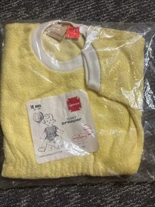 VTG Spencer's Baby Infant Terry Cloth Summer Romper YELLOW 18 Months NWT - Picture 1 of 9