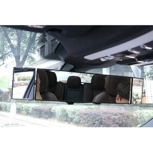  Car Reversing Auxiliary Round Mirror Rear View Replacement Curved - Foto 1 di 11