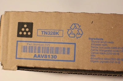 KONICA OEM TÓNER GENUINO TN328K NEGRO NUEVO SIN ABRIR SELLADO Foto 1 de 2