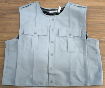 ☑️  Blaeur Grey Armorskin Sheriff Style Tactical Vest Carrier L-TALL 8370XP - Image 1 of 4
