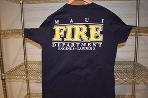 Maui Fire Dept Hawaii Engine 3 Ladder 3 T-Shirt Large DAMAGE - Bild 1 von 7