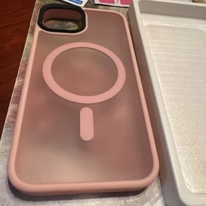 GONEZ für iPhone 14 Hülle, kompatibel mit Magsafe, Farbe A-peach pink - Bild 1 von 4