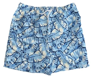 Janie And Jack Boys Size 14 Blue Palm Swim Trunks JJ 22 New - Picture 1 of 7
