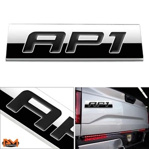 "AP1"Polished Metal 3D Decal Black Emblem Exterior Sticker For 00-03 Honda S2000 - Picture 1 of 2