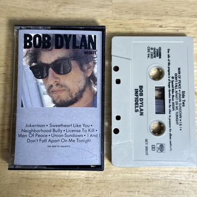 BOB DYLAN Infidels - Cassette Tape US 1983 - Columbia Records - Image 1 of 4