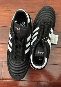 Adidas Mundial Team schwarz weiß Rasen Fußball Stollenschuhe Herren Größe 8 neu - Bild 1 von 6