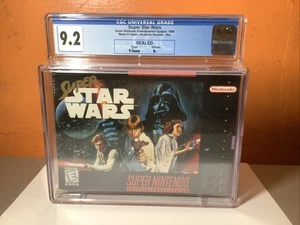 Super Star Wars Super Nintendo SNES 1998 sigillato in fabbrica nuovo CGC GRADO 9.2 - Foto 1 di 6