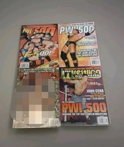 Lot of 3 Vintage Pro Wrestling Illustrated Magazines PWI 500 HBK John Cena Lesna - Picture 1 of 1