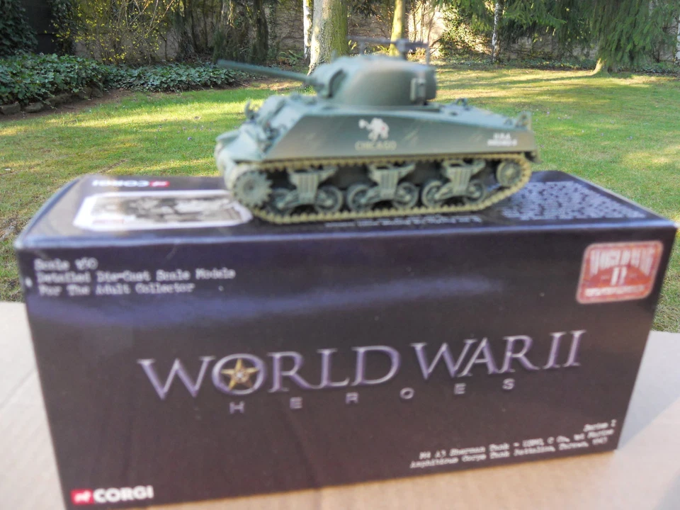 CORGI  MILITAIRE US 51009 CHAR SHERMAN M4 A3 USMC TARAWA 1943 " CHICAGO  " NEUF - Photo 1/1
