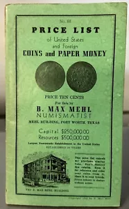 Vintage Max Mehl Preisliste Münze und Papiergeld Rundschreiben Nr. 68 (1946) - Bild 1 von 7