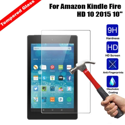 For Amazon Kindle Fire 7 2015 2017 2019 Tempered Glass Screen Protector Guard - Image 1 of 4