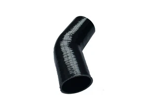 0.75" ID19mm 45 Degree Silicone Elbow Coupler Intercooler Pipe Turbo Hose BLACK - Picture 1 of 1