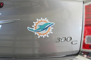 Miami Dolphins Colorful Team Magnet Bottlenose Lic. NFL Football Made in USA  - Picture 1 of 4