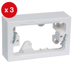 3 PACK - HPM 38mm Single Gang Mains Mounting Block - Picture 1 of 1