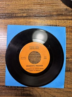 OBSCURE LATIN 45 Orquesta Carlos Aceves Y El Grillito SUBLIME Preciosa -Spanish - Image 1 of 2