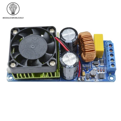 Digital IRS2092S 500W Mono Channel Amplifier Class D HIFI Power Amp Board W/ FAN - Image 1 of 4