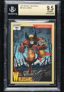1991 Impel Marvel Universe Series II Super Heroes Wolverine BGS 9.5 GEM MINT 91 - Picture 1 of 1
