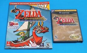 Nintendo GameCube LEGEND OF ZELDA WIND WAKER w Strategy Guide Tested AUTHENTIC