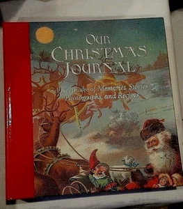 Our Christmas Journal Keepsake Memories Stories Photo Recipe Cards Gifts H/C - Picture 1 of 12