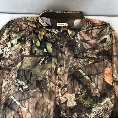 Magellan Outdoors Hunt Gear Mens 2XL Long Sleeve Shirt Button Up Mossy Oak - Image 1 of 4
